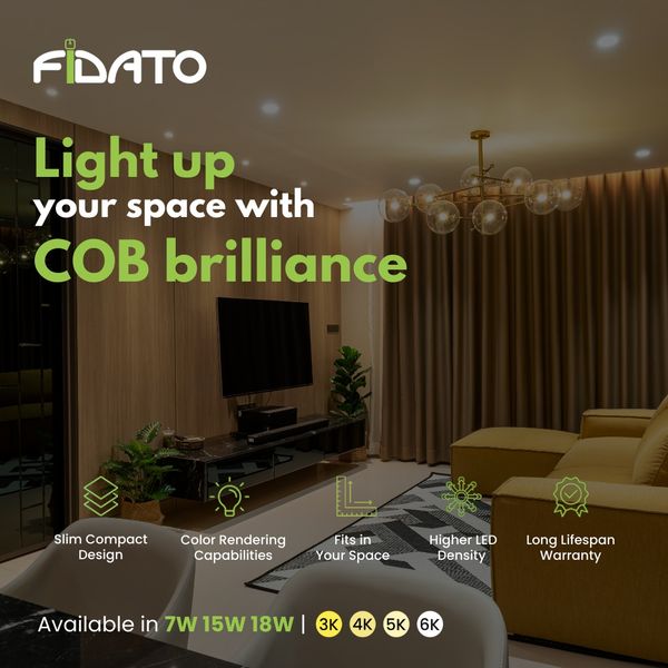 Best Ceiling COB Light, COB LED Lights in India | Fidato Lighting india